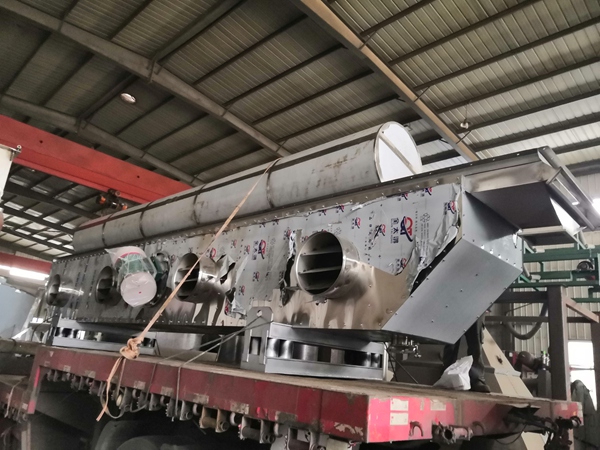 Vibrating fluidized bed dryer